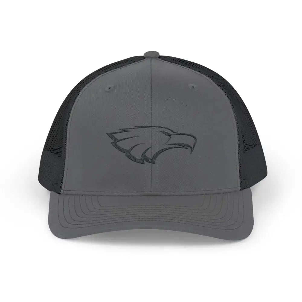 Allen Eagle Snapback Trucker Cap - Charcoal / Black / One size - Hats