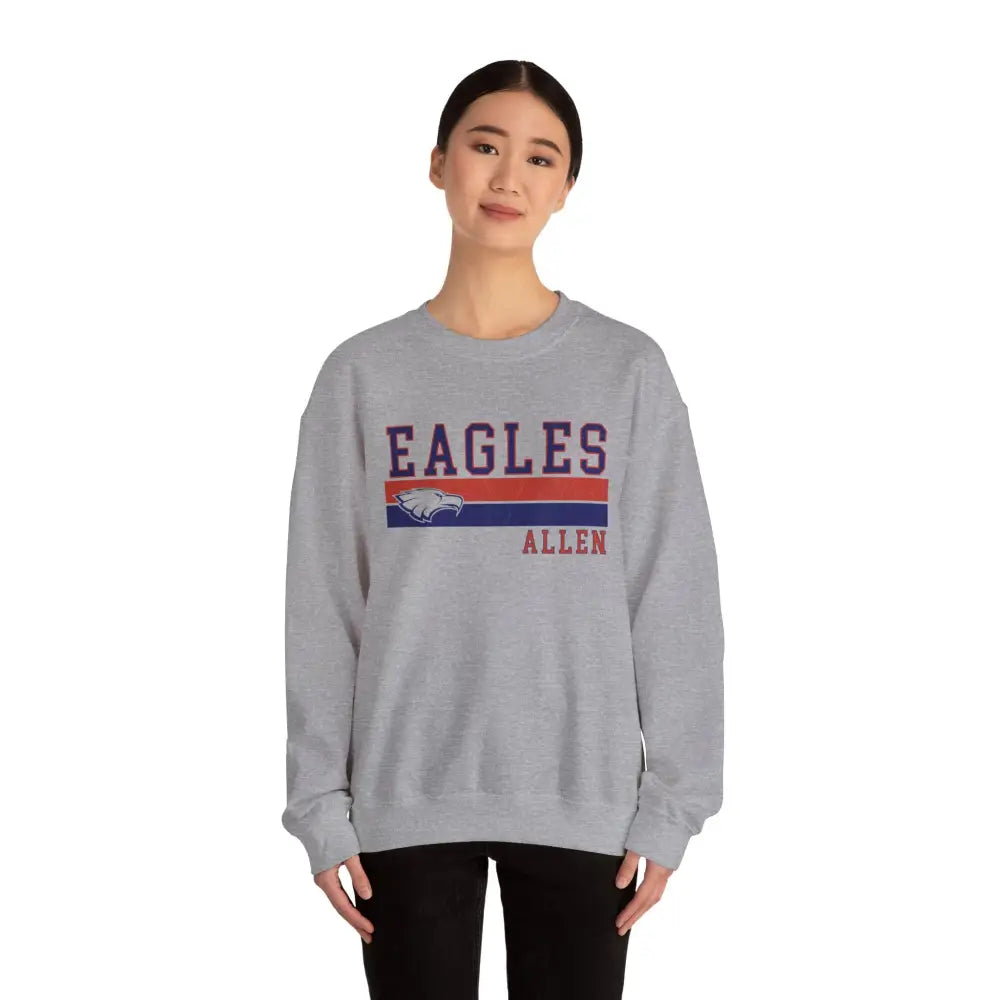 Allen Eagle Vintage Varsity Crewneck Sweatshirt - Sweatshirt