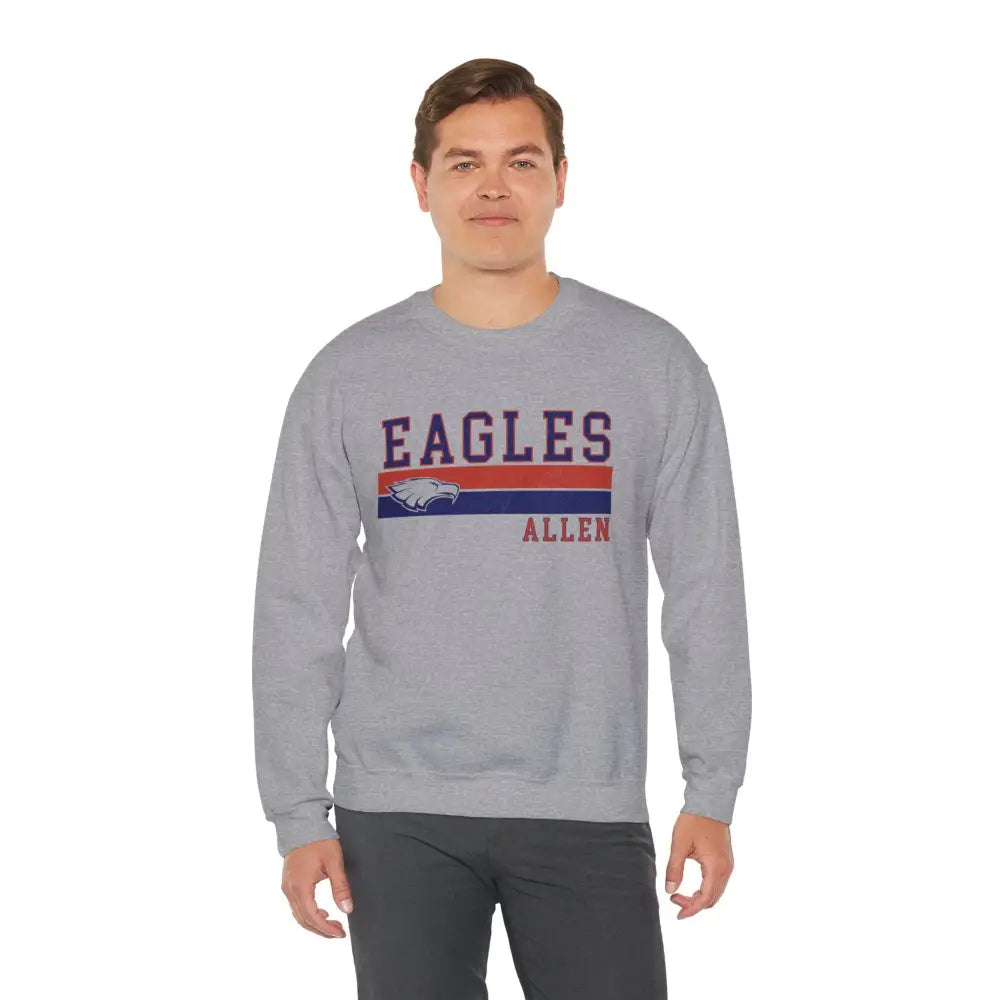 Allen Eagle Vintage Varsity Crewneck Sweatshirt - Sweatshirt