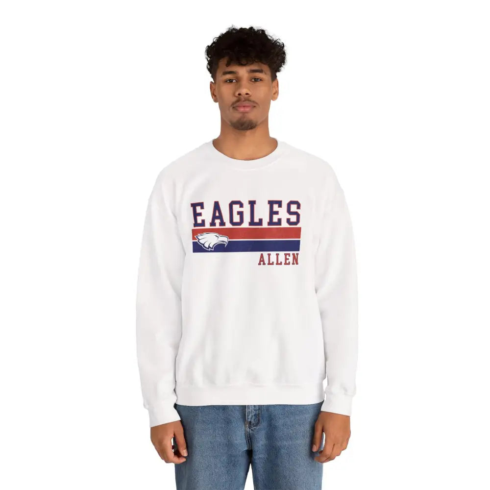 Allen Eagle Vintage Varsity Crewneck Sweatshirt - Sweatshirt