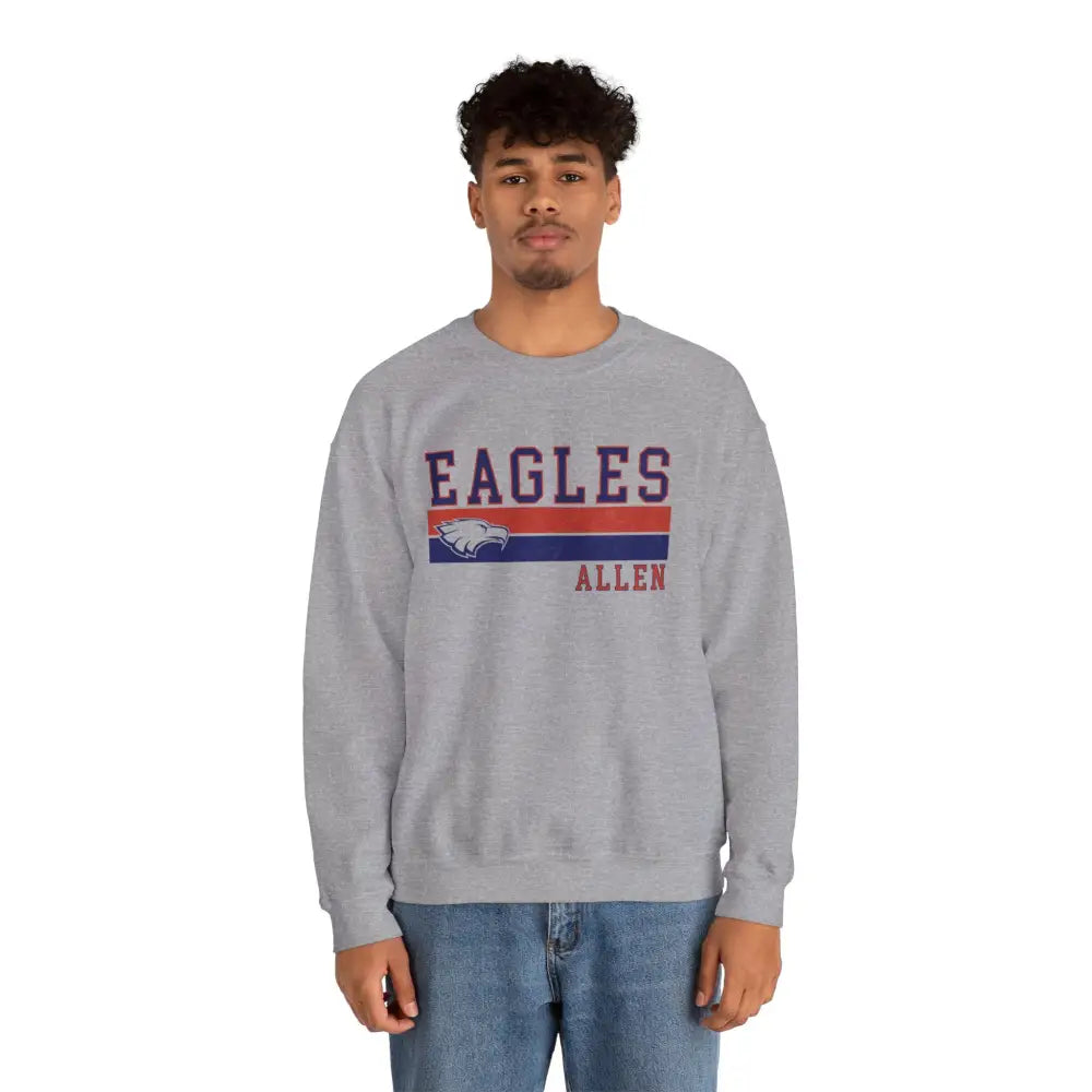 Allen Eagle Vintage Varsity Crewneck Sweatshirt - Sweatshirt