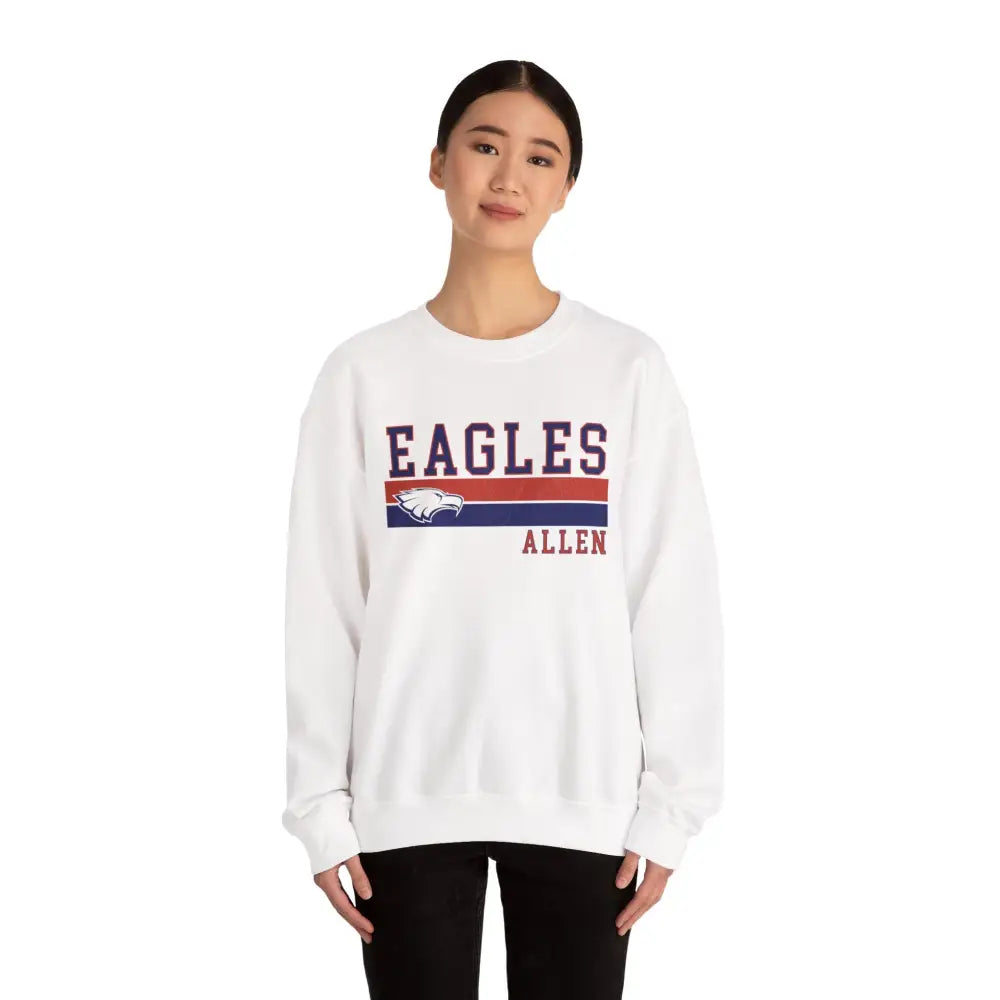 Allen Eagle Vintage Varsity Crewneck Sweatshirt - Sweatshirt