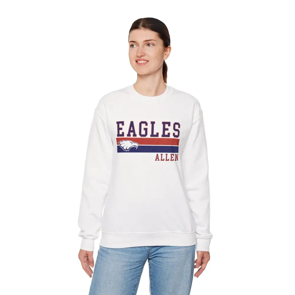 Allen Eagle Vintage Varsity Crewneck Sweatshirt - Sweatshirt