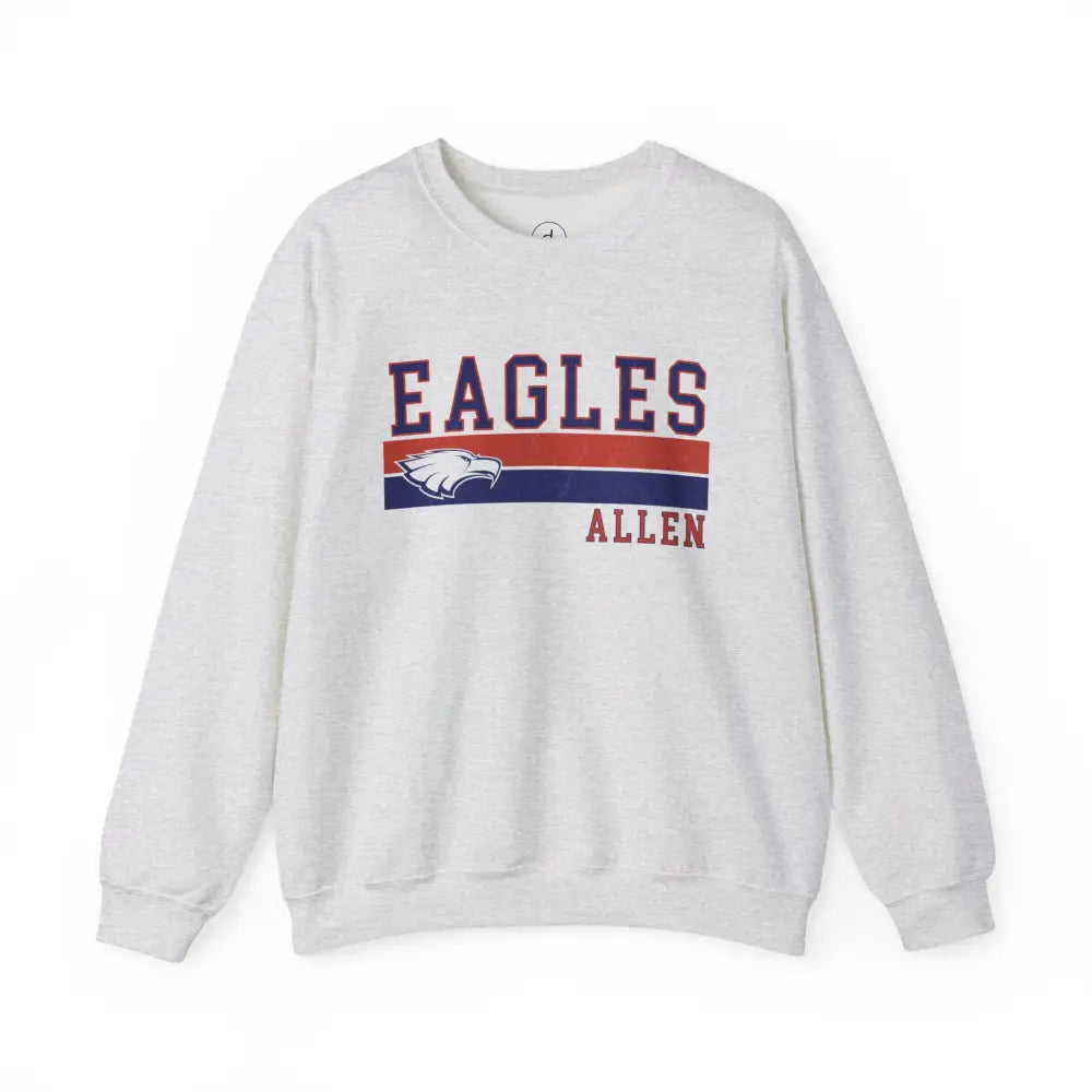 Allen Eagle Vintage Varsity Crewneck Sweatshirt - Ash / S - Sweatshirt