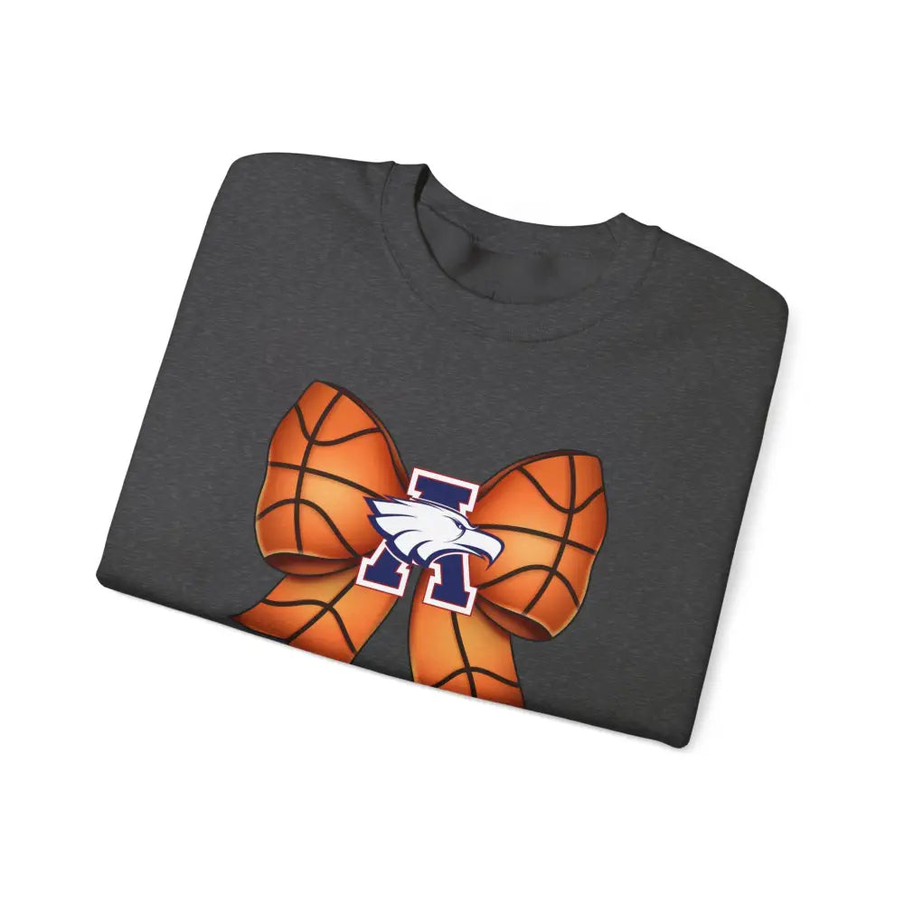 Allen Eagles Basketball Bow Coquette Sweatshirt - Sweatshirt