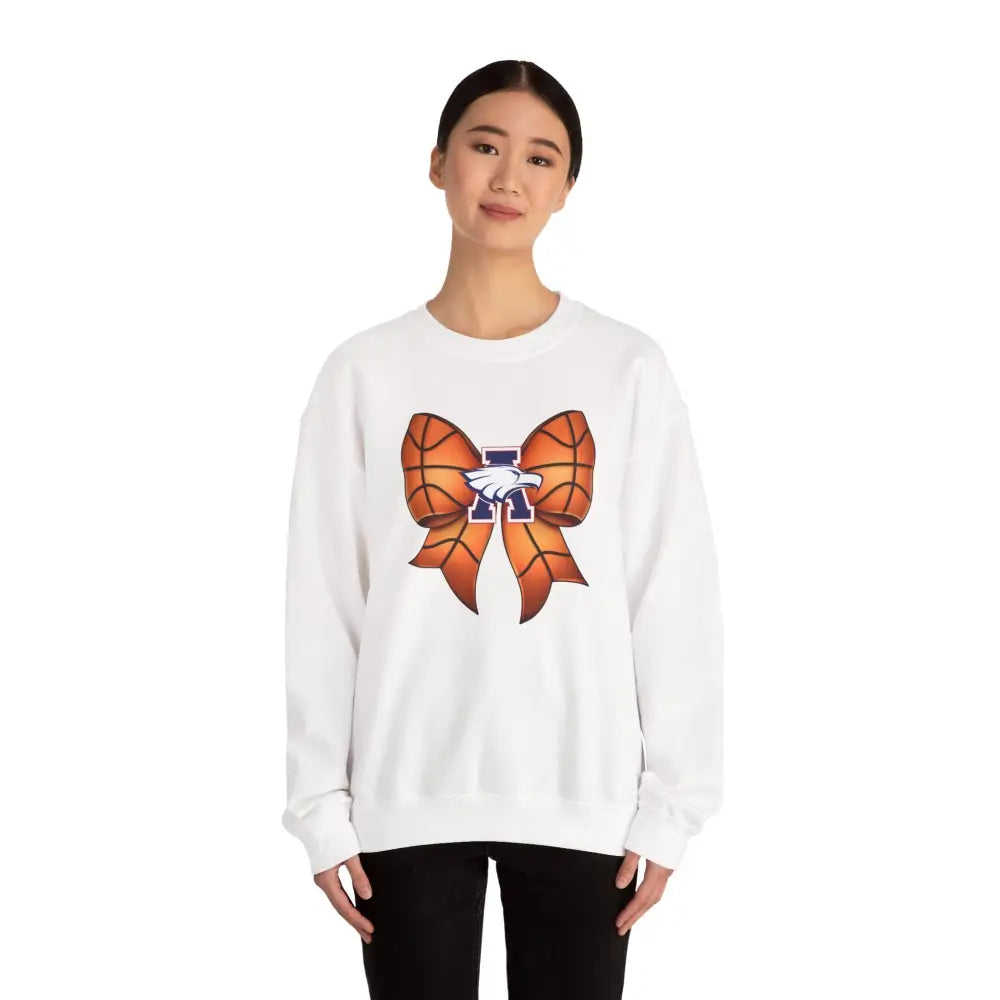 Allen Eagles Basketball Bow Coquette Sweatshirt - Sweatshirt