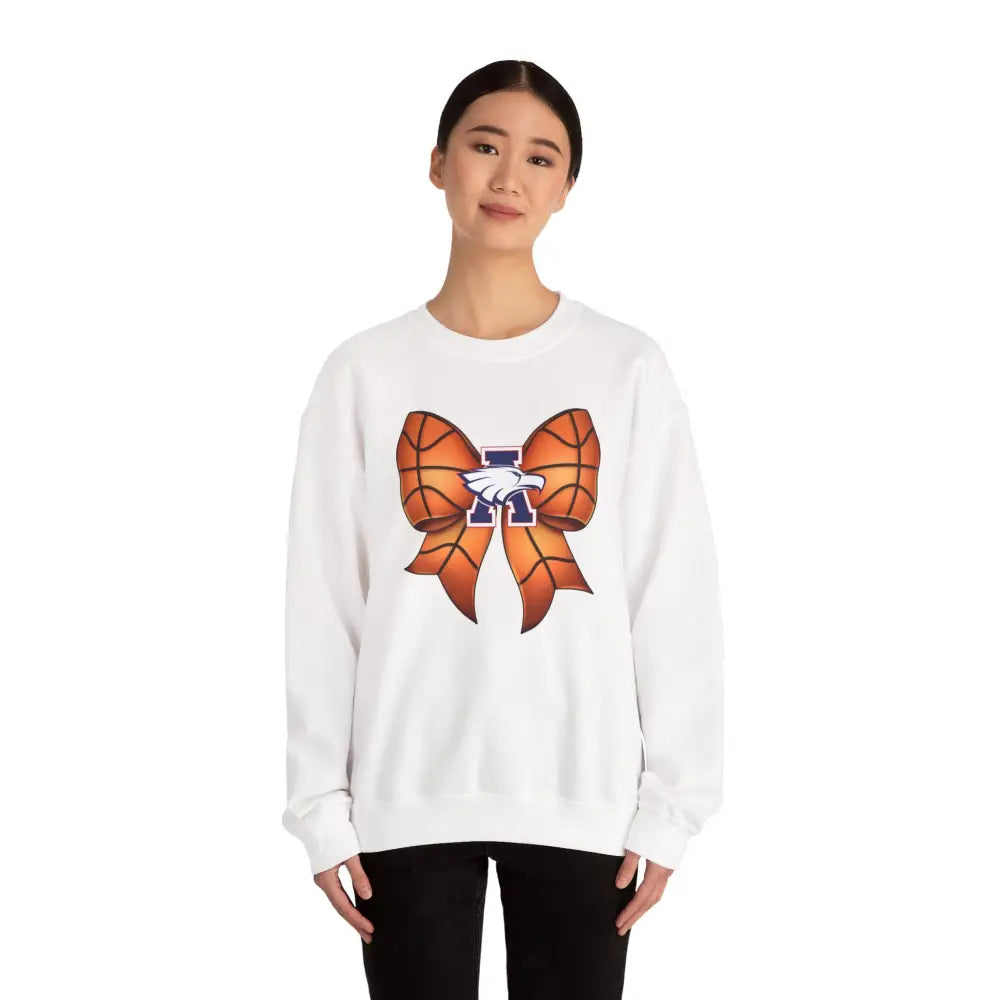Allen Eagles Basketball Bow Coquette Sweatshirt - Sweatshirt