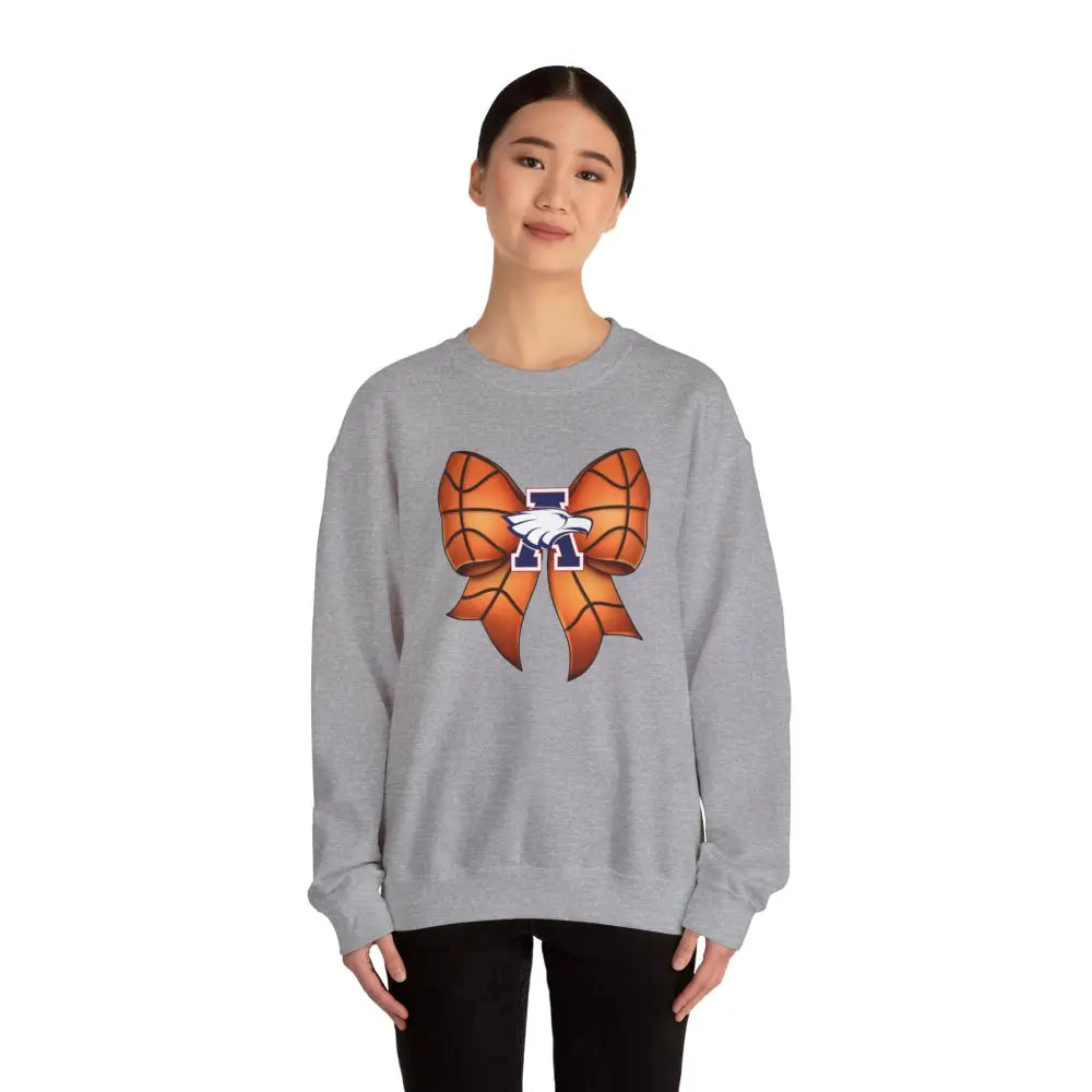 Allen Eagles Basketball Bow Coquette Sweatshirt - Sweatshirt