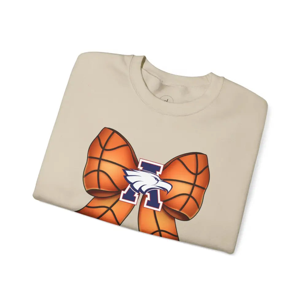 Allen Eagles Basketball Bow Coquette Sweatshirt - Sweatshirt