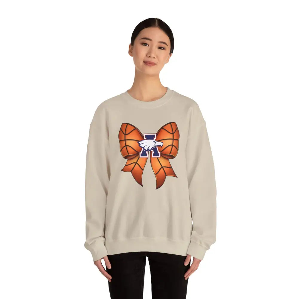 Allen Eagles Basketball Bow Coquette Sweatshirt - Sweatshirt