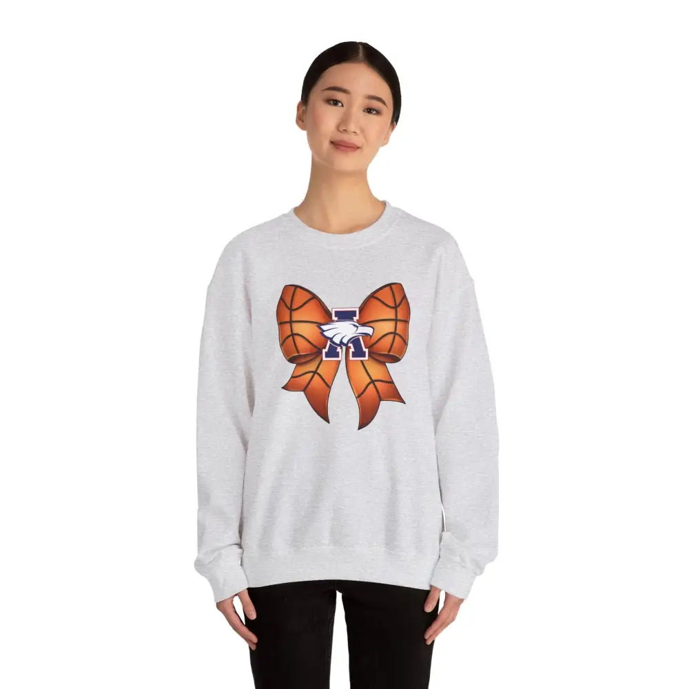 Allen Eagles Basketball Bow Coquette Sweatshirt - Sweatshirt