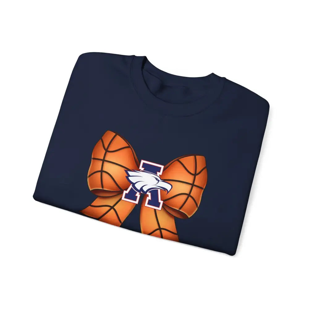 Allen Eagles Basketball Bow Coquette Sweatshirt - Sweatshirt