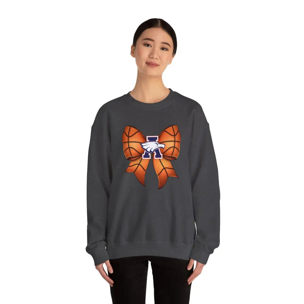 Allen Eagles Basketball Bow Coquette Sweatshirt - Sweatshirt