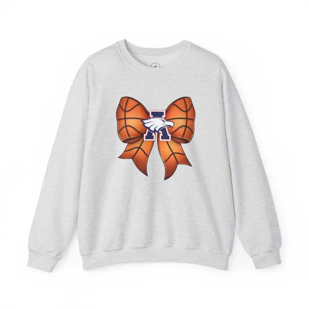 Allen Eagles Basketball Bow Coquette Sweatshirt - Ash / S - Sweatshirt