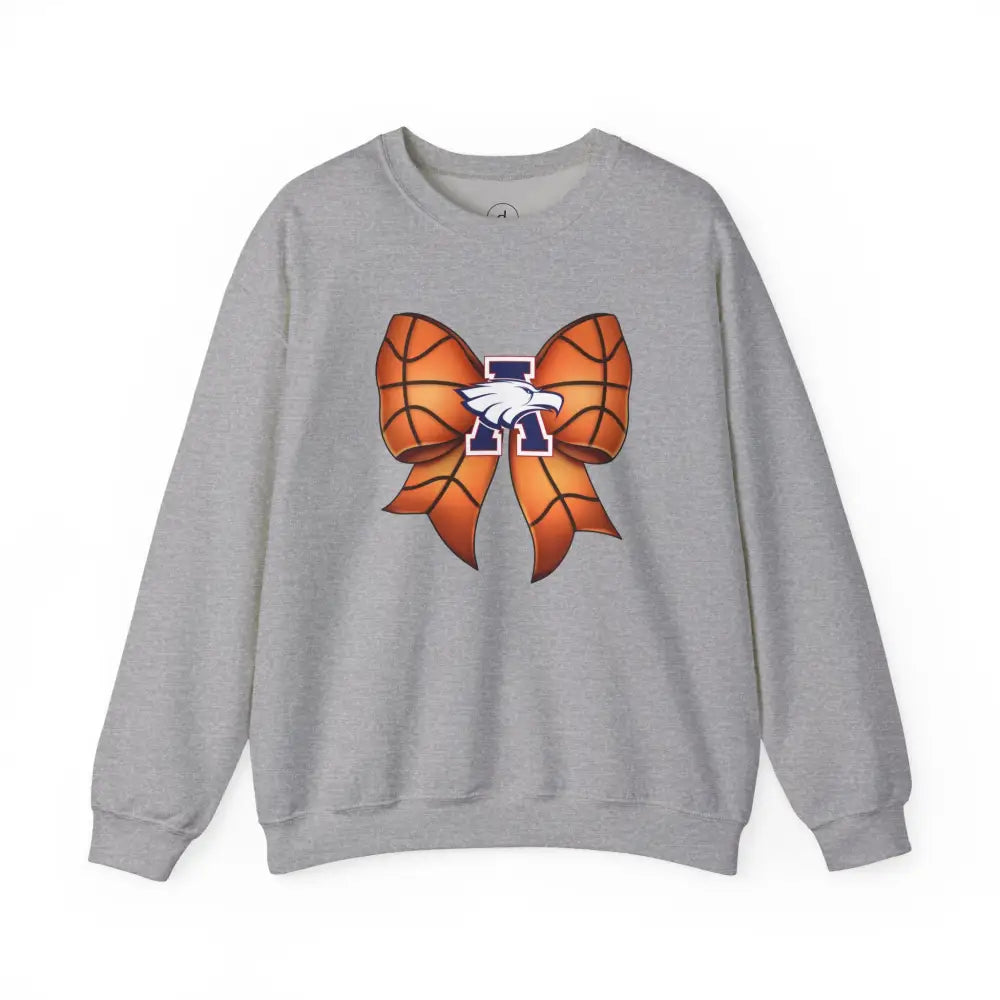 Allen Eagles Basketball Bow Coquette Sweatshirt - Sport Grey / S - Sweatshirt