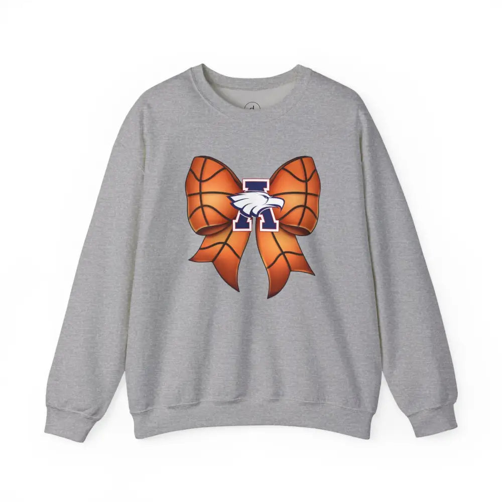 Allen Eagles Basketball Bow Coquette Sweatshirt - Sport Grey / S - Sweatshirt