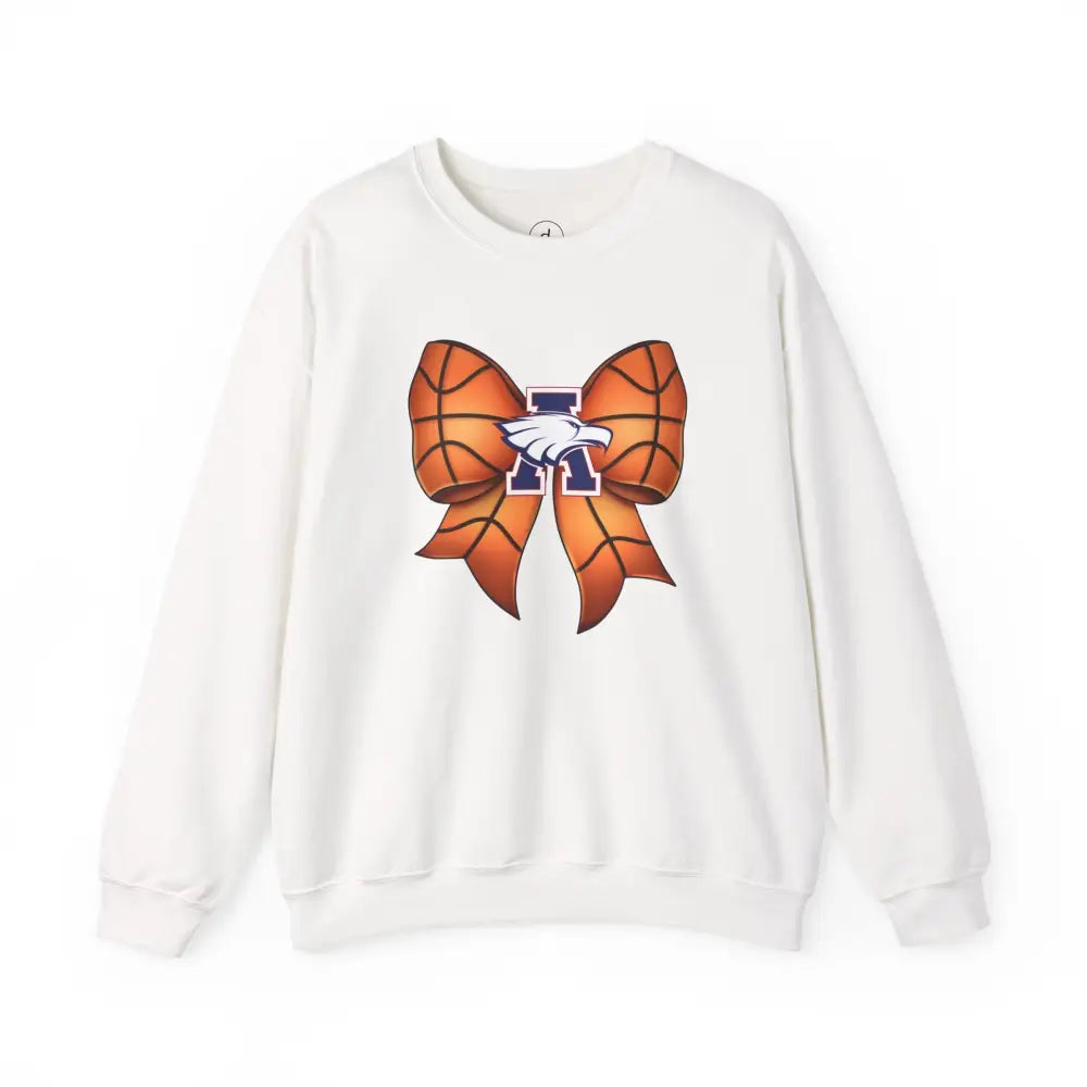 Allen Eagles Basketball Bow Coquette Sweatshirt - White / S - Sweatshirt