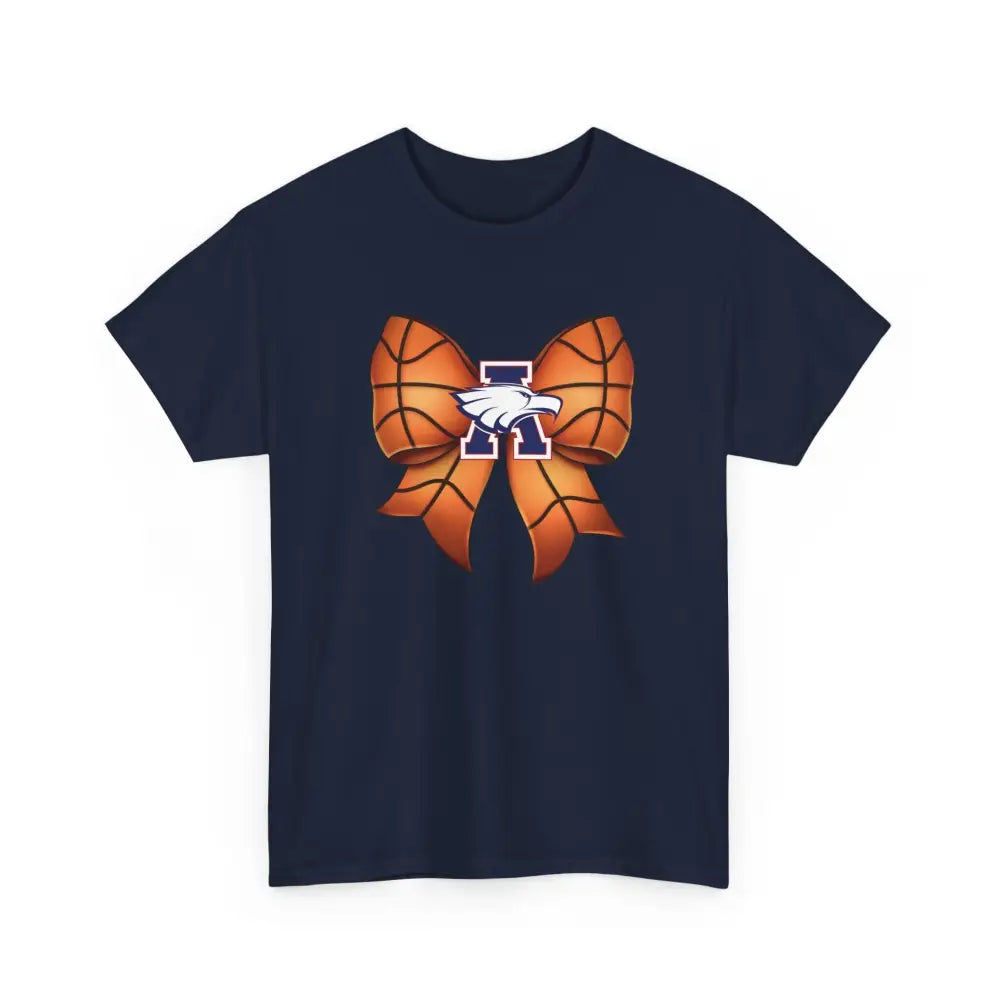 Allen Eagles Basketball Bow Tee - Navy / S - T-Shirt