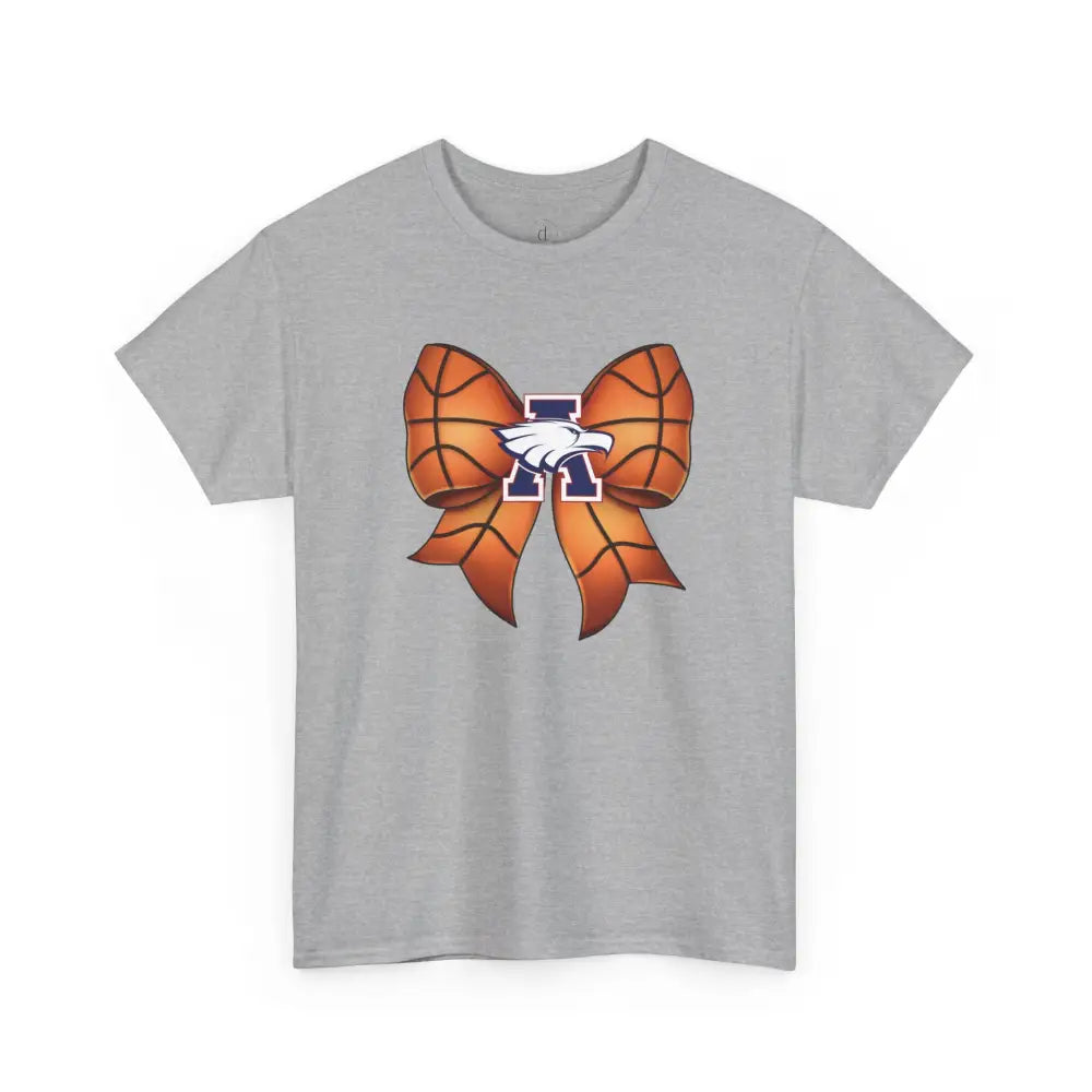 Allen Eagles Basketball Bow Tee - Sport Grey / S - T-Shirt