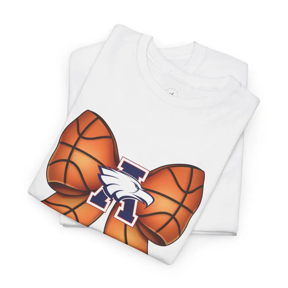 Allen Eagles Basketball Bow Tee - T-Shirt