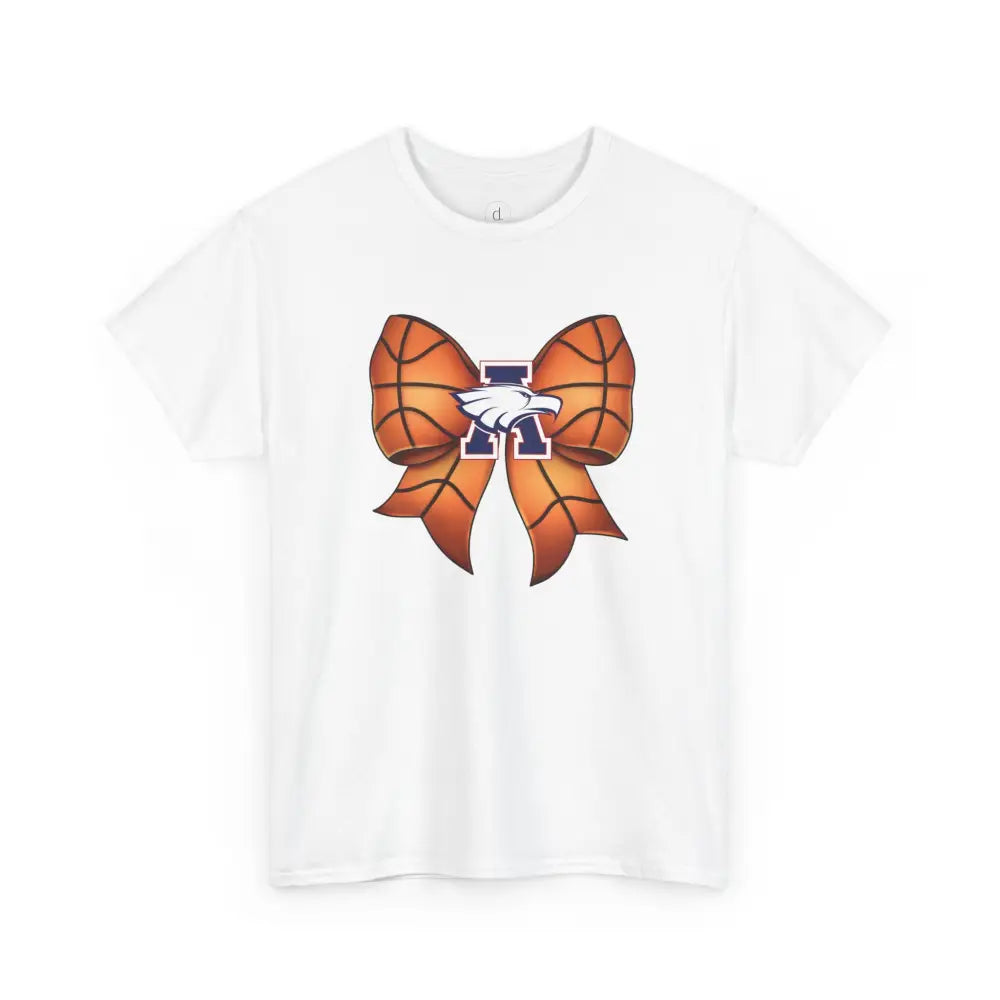 Allen Eagles Basketball Bow Tee - T-Shirt