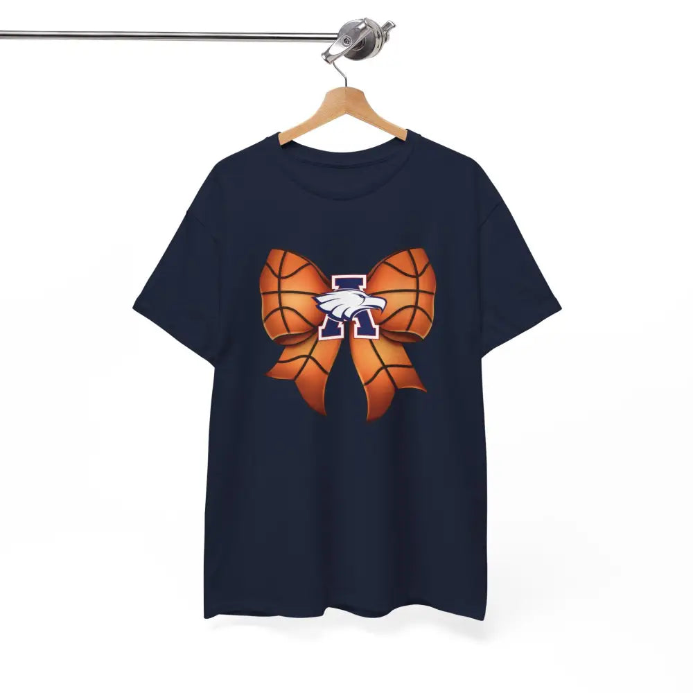 Allen Eagles Basketball Bow Tee - T-Shirt