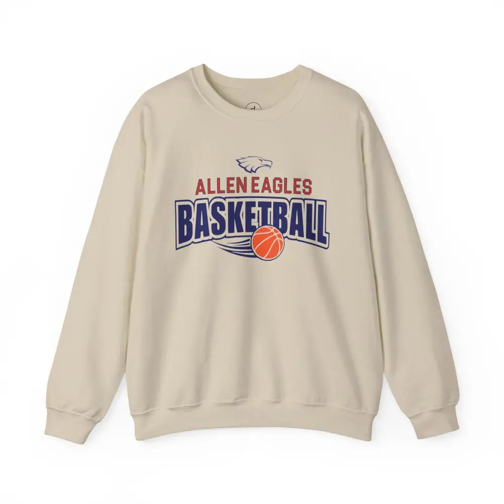 Allen Eagles Basketball Crewneck Sweatshirt - Sand / S - Sweatshirt