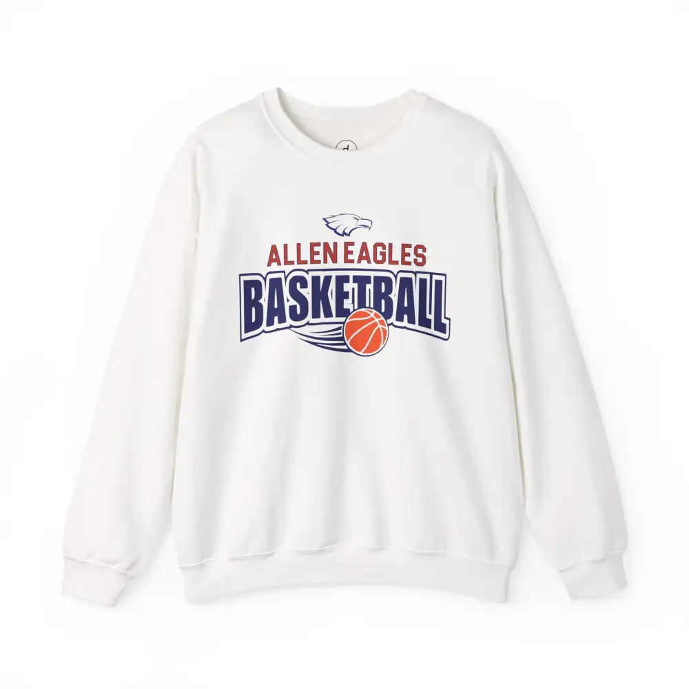 Allen Eagles Basketball Crewneck Sweatshirt - White / S - Sweatshirt