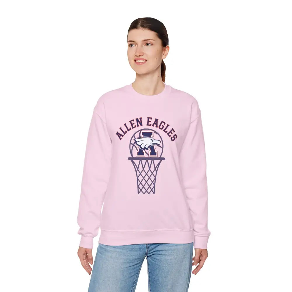 Allen Eagles Basketball Hoop Crewneck Sweatshirt - Sweatshirt