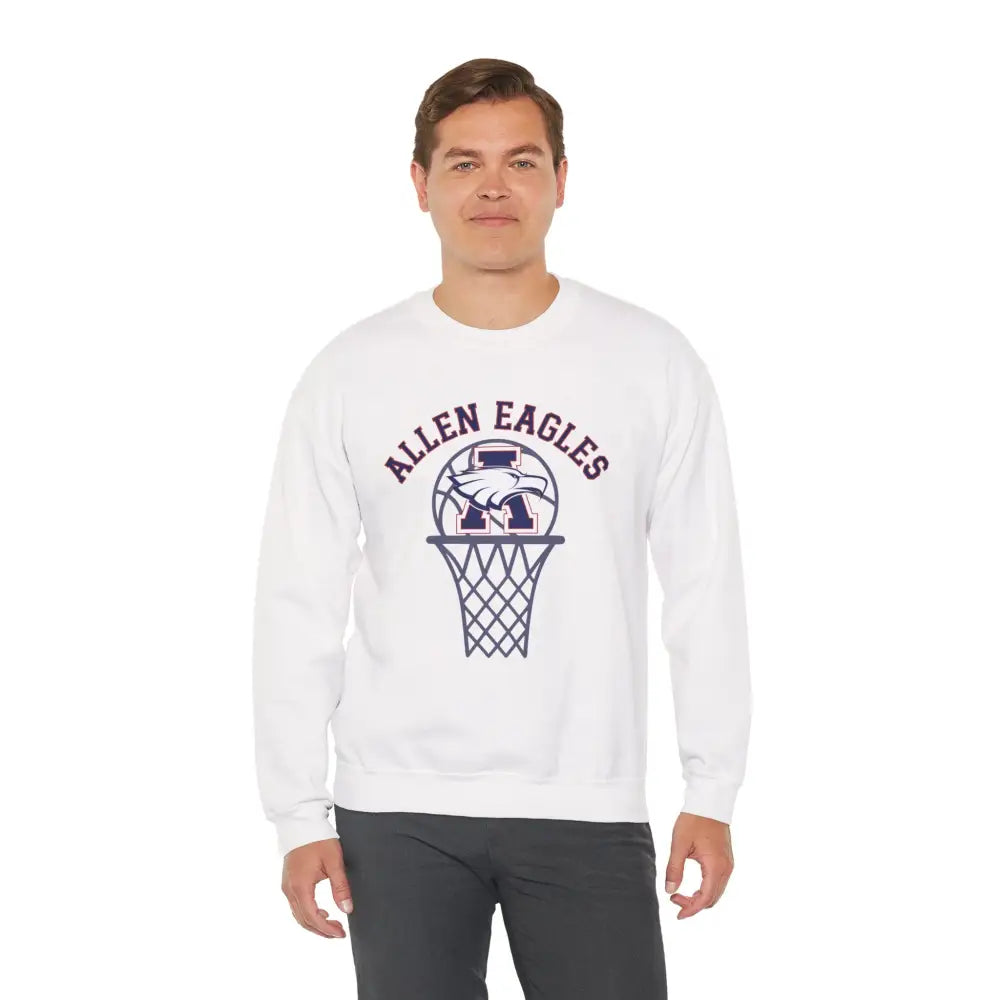 Allen Eagles Basketball Hoop Crewneck Sweatshirt - Sweatshirt