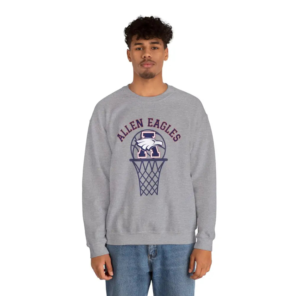 Allen Eagles Basketball Hoop Crewneck Sweatshirt - Sweatshirt