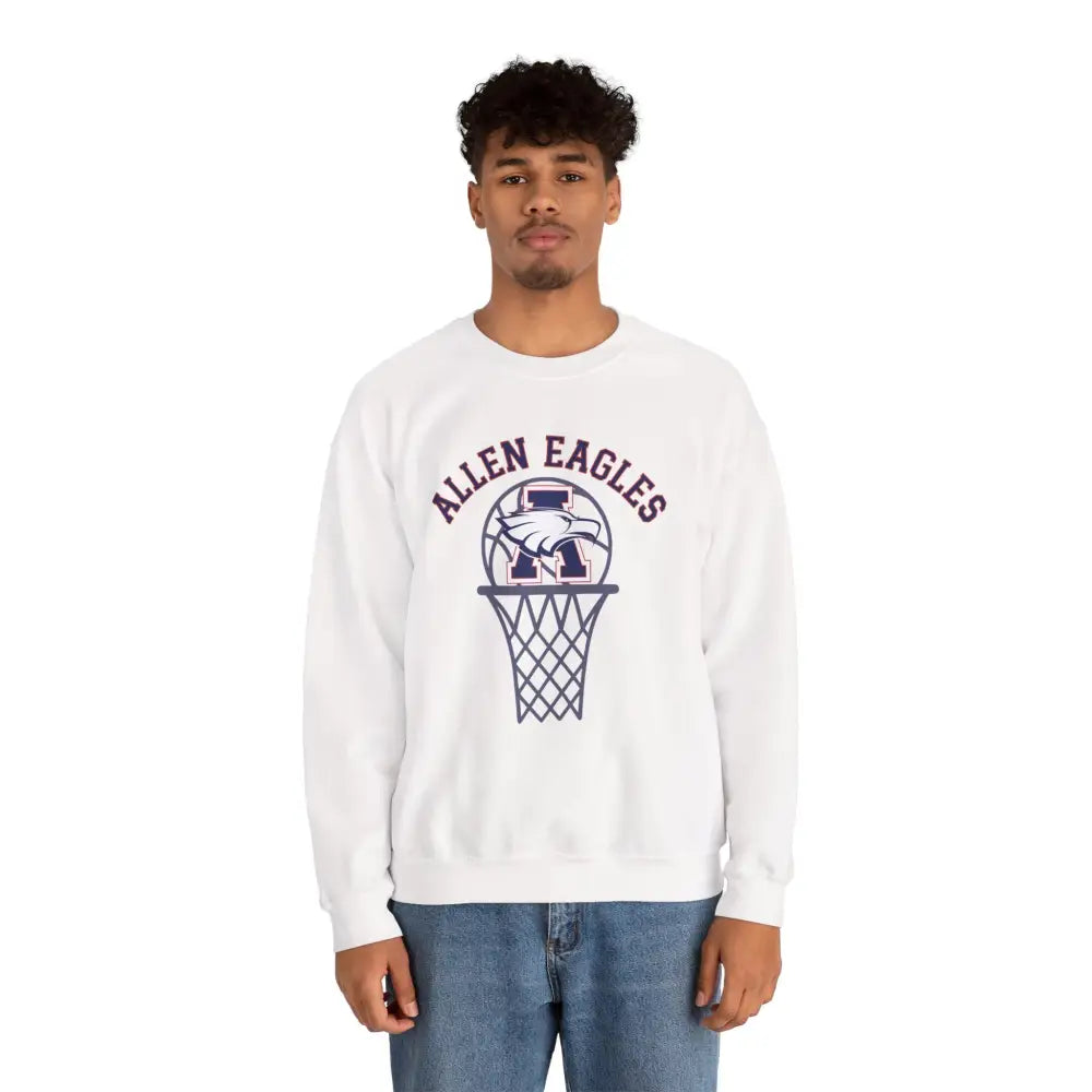 Allen Eagles Basketball Hoop Crewneck Sweatshirt - Sweatshirt