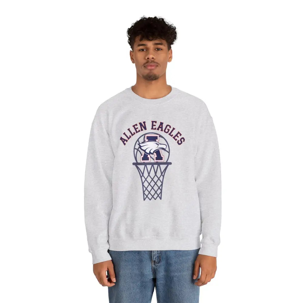 Allen Eagles Basketball Hoop Crewneck Sweatshirt - Sweatshirt