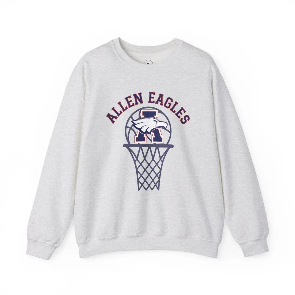 Allen Eagles Basketball Hoop Crewneck Sweatshirt - Ash / S - Sweatshirt