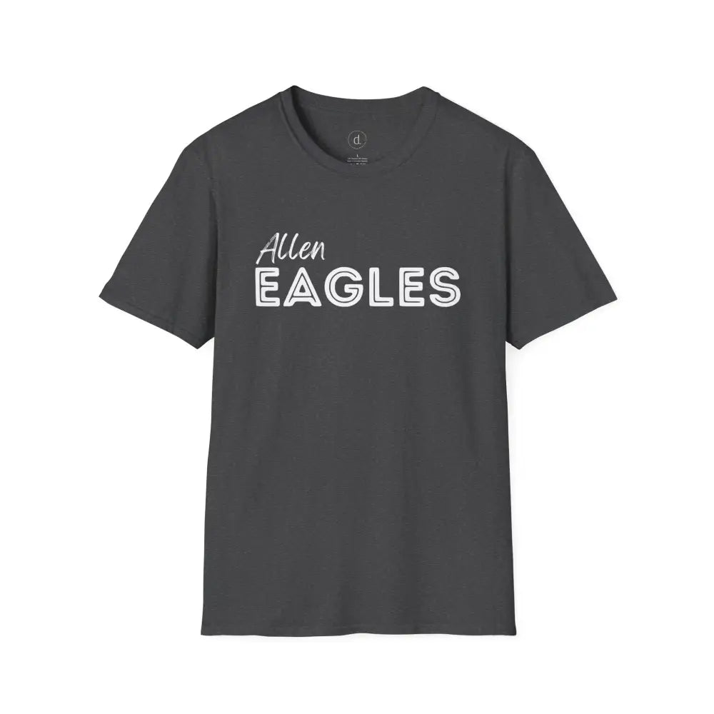 Allen Eagles Block T-Shirt - Dark Heather / S - T-Shirt