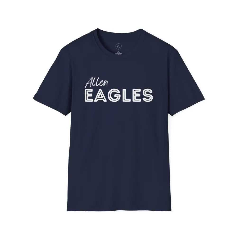 Allen Eagles Block T-Shirt - Navy / S - T-Shirt