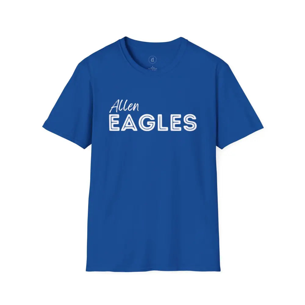 Allen Eagles Block T-Shirt - Royal / S - T-Shirt