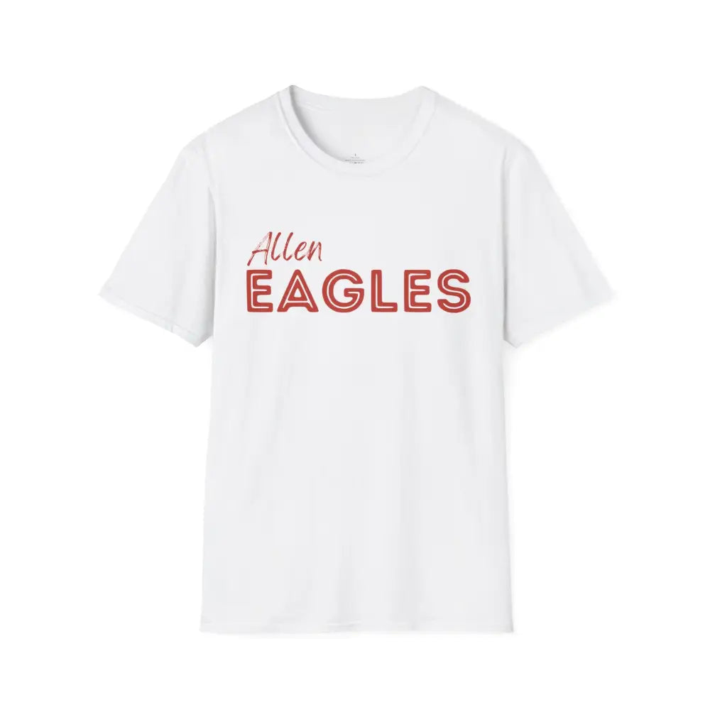 Allen Eagles Block T-Shirt - White / S - T-Shirt