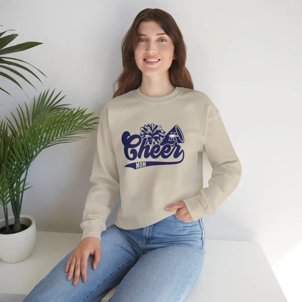 Allen Eagles Cheer Mom Retro Crewneck Sweatshirt - Sweatshirt