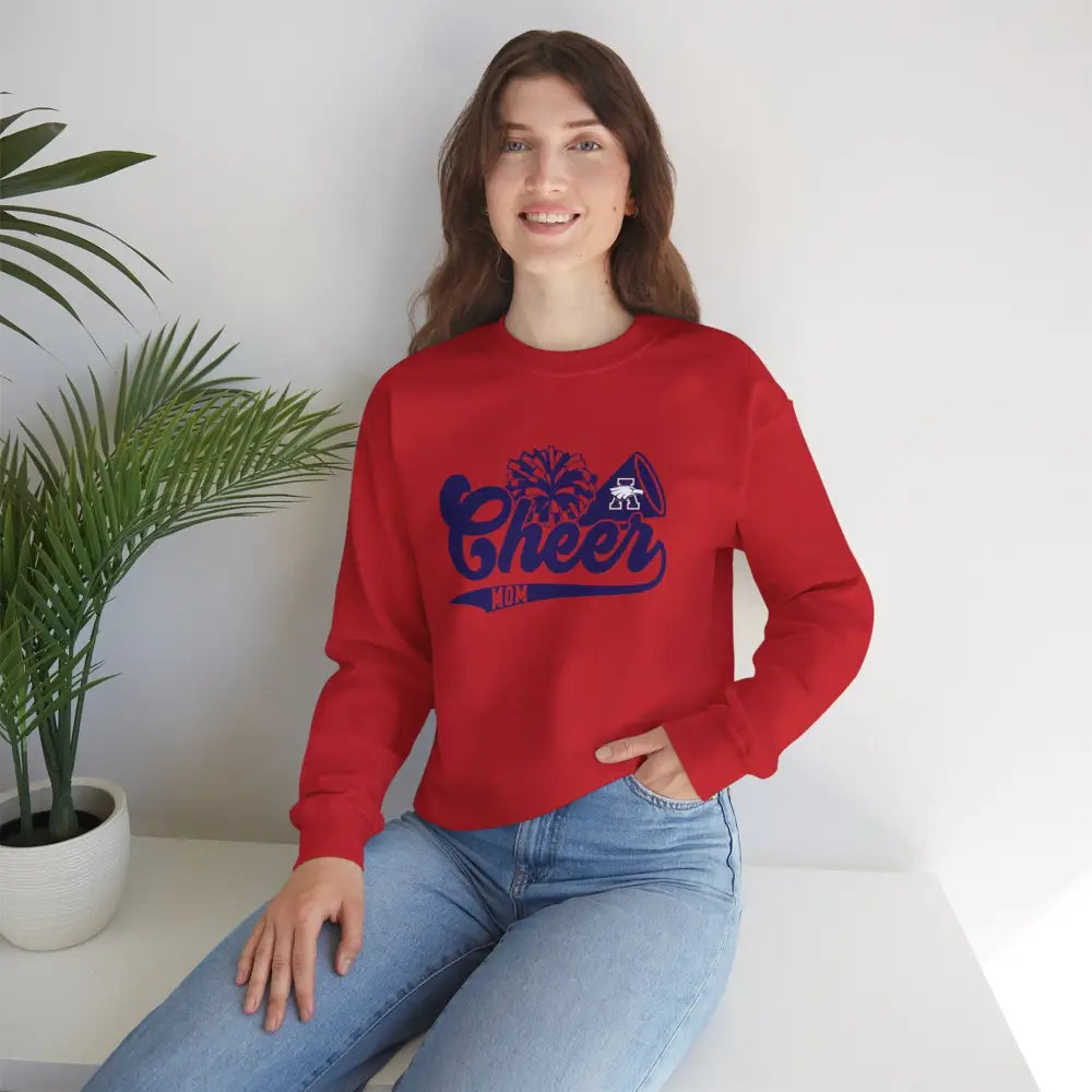 Allen Eagles Cheer Mom Retro Crewneck Sweatshirt - Sweatshirt