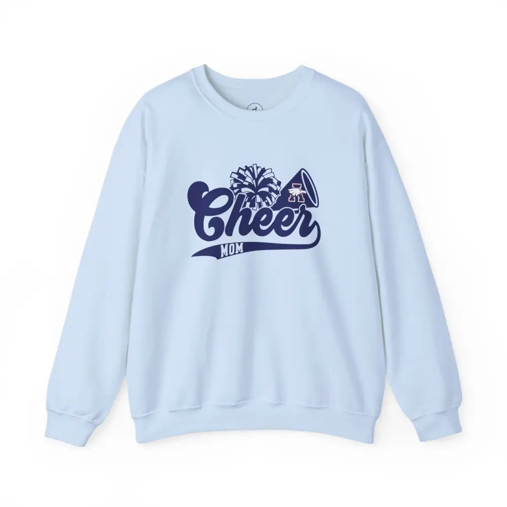 Allen Eagles Cheer Mom Retro Crewneck Sweatshirt - Light Blue / S - Sweatshirt