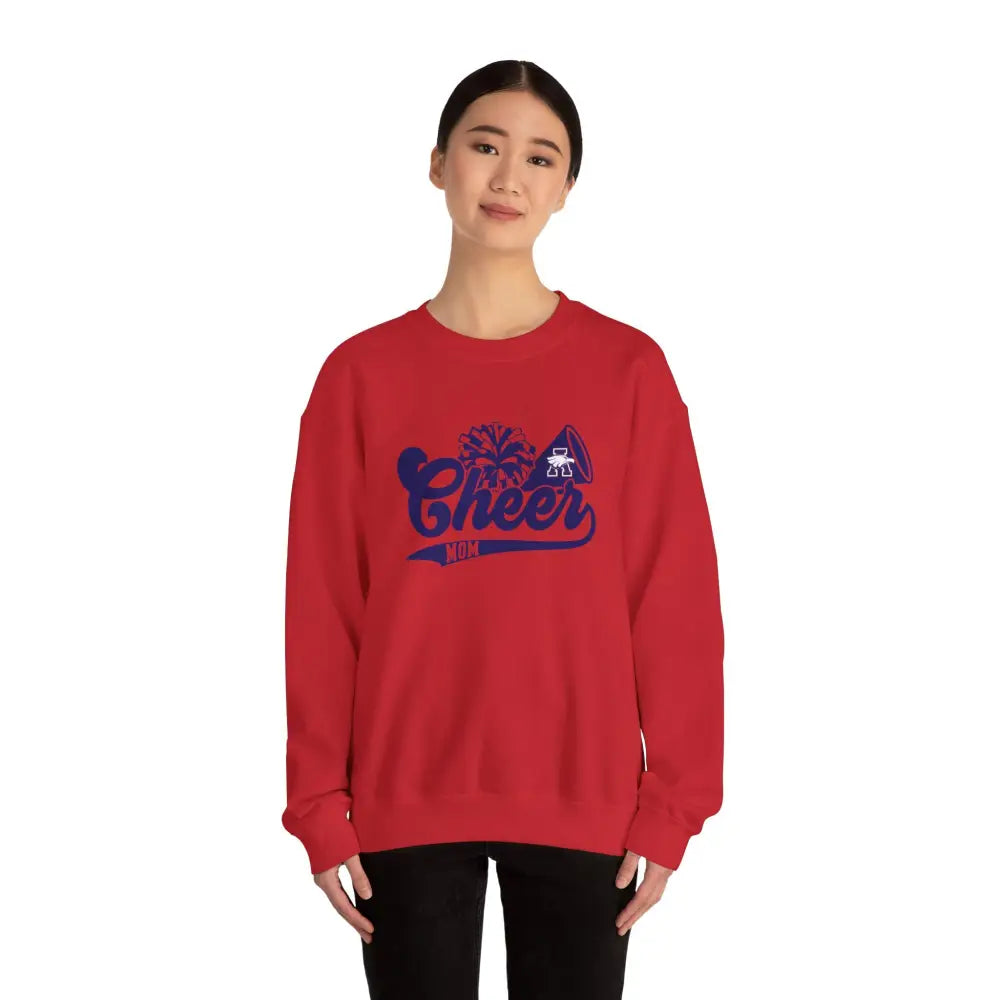 Allen Eagles Cheer Mom Retro Crewneck Sweatshirt - Red / S - Sweatshirt