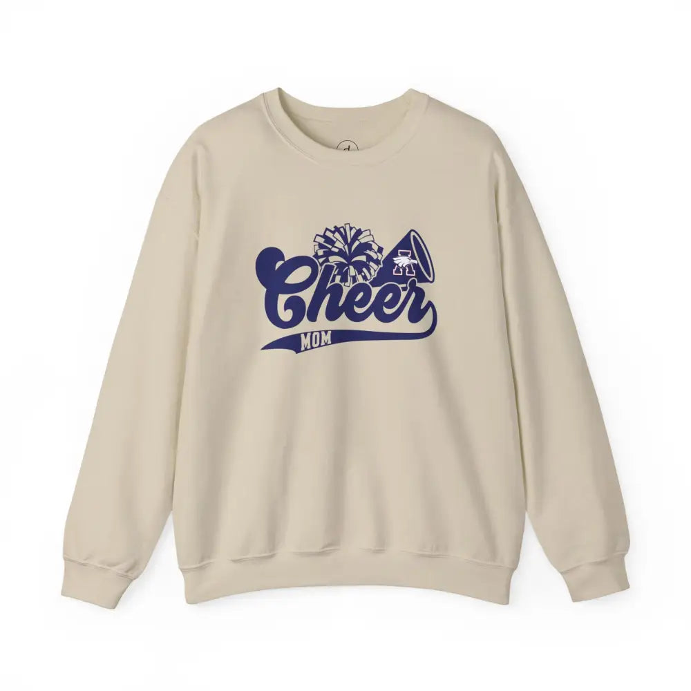 Allen Eagles Cheer Mom Retro Crewneck Sweatshirt - Sand / S - Sweatshirt
