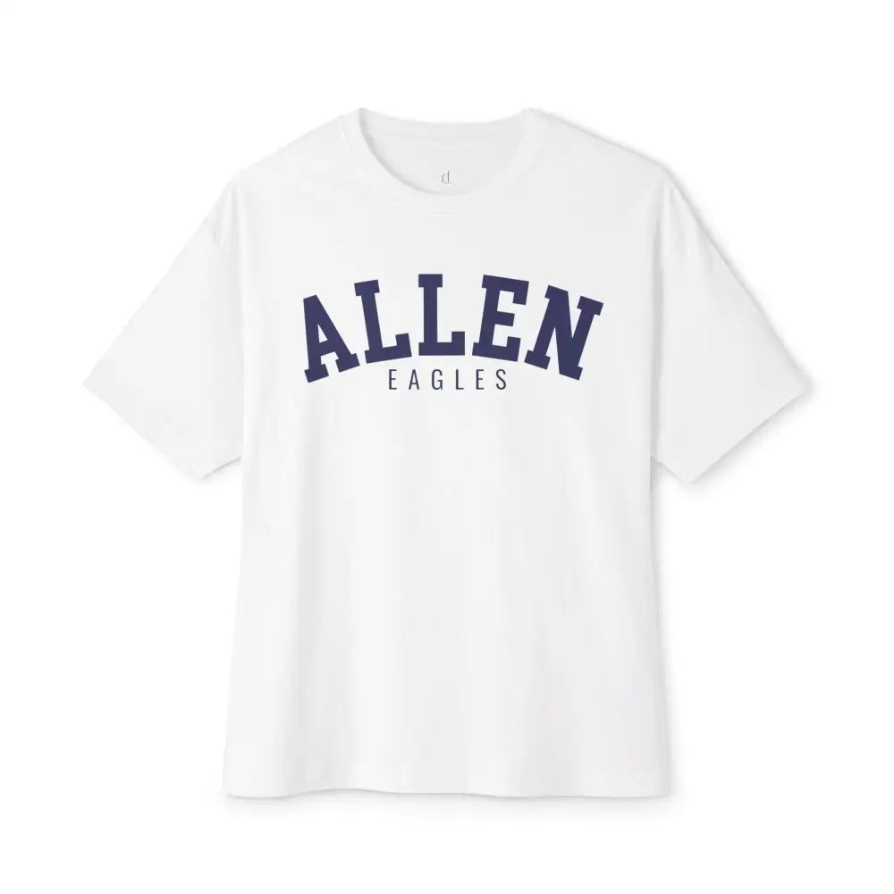 Allen Eagles Chill Oversized Boxy Tee - White / XS - T-Shirt