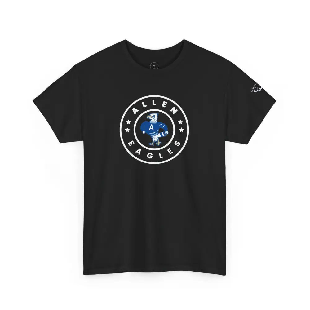 Allen Eagles Circle Tee - Black / S - T-Shirt