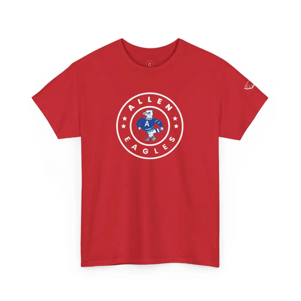 Allen Eagles Circle Tee - Red / S - T-Shirt