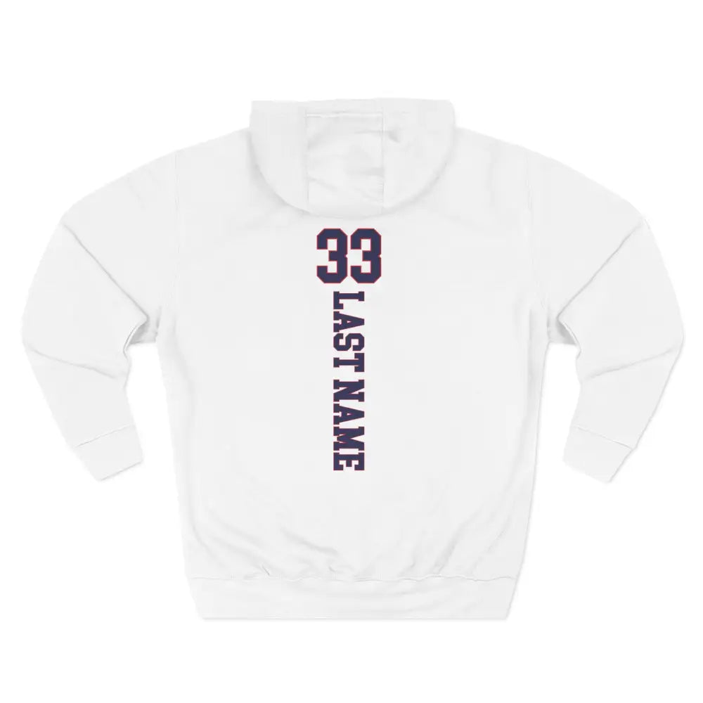Allen Eagles Custom Player Fleece Hoodie - S / White - Hoodie