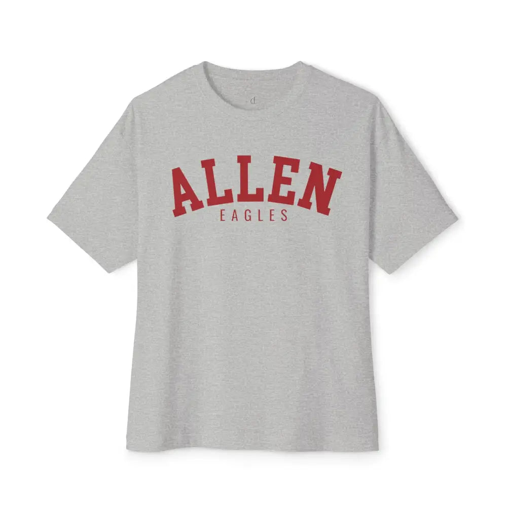 Allen Eagles Energy Oversized Boxy Tee - Athletic Heather / XS - T-Shirt