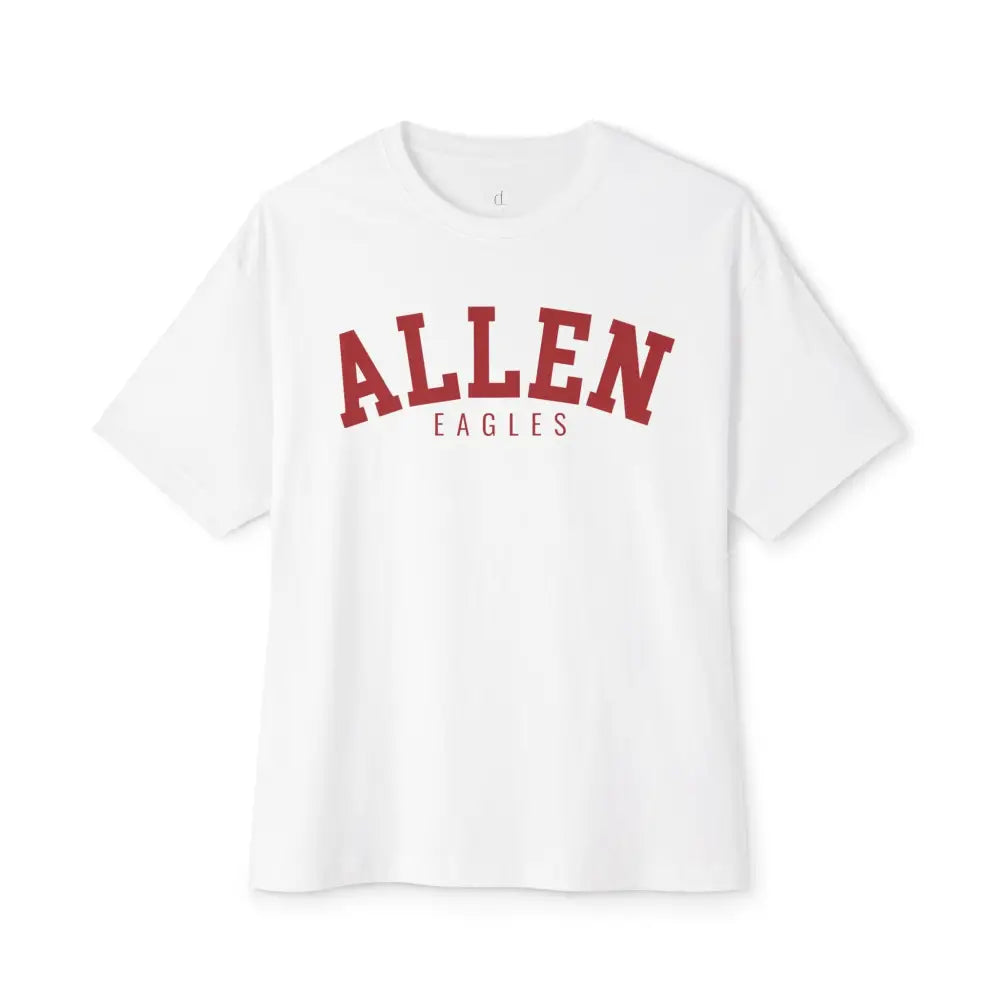 Allen Eagles Energy Oversized Boxy Tee - White / XS - T-Shirt