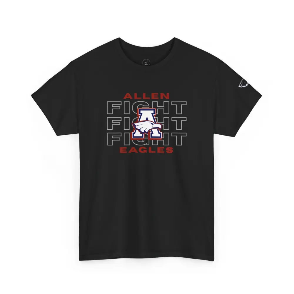 Allen Eagles Fight Tee - Black / S - T-Shirt